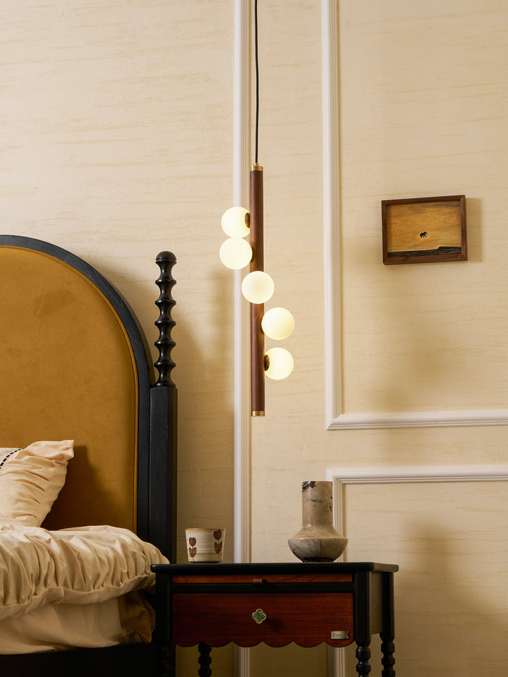 Vertical Orb Timber Pendant Lamp - Vakkerlight