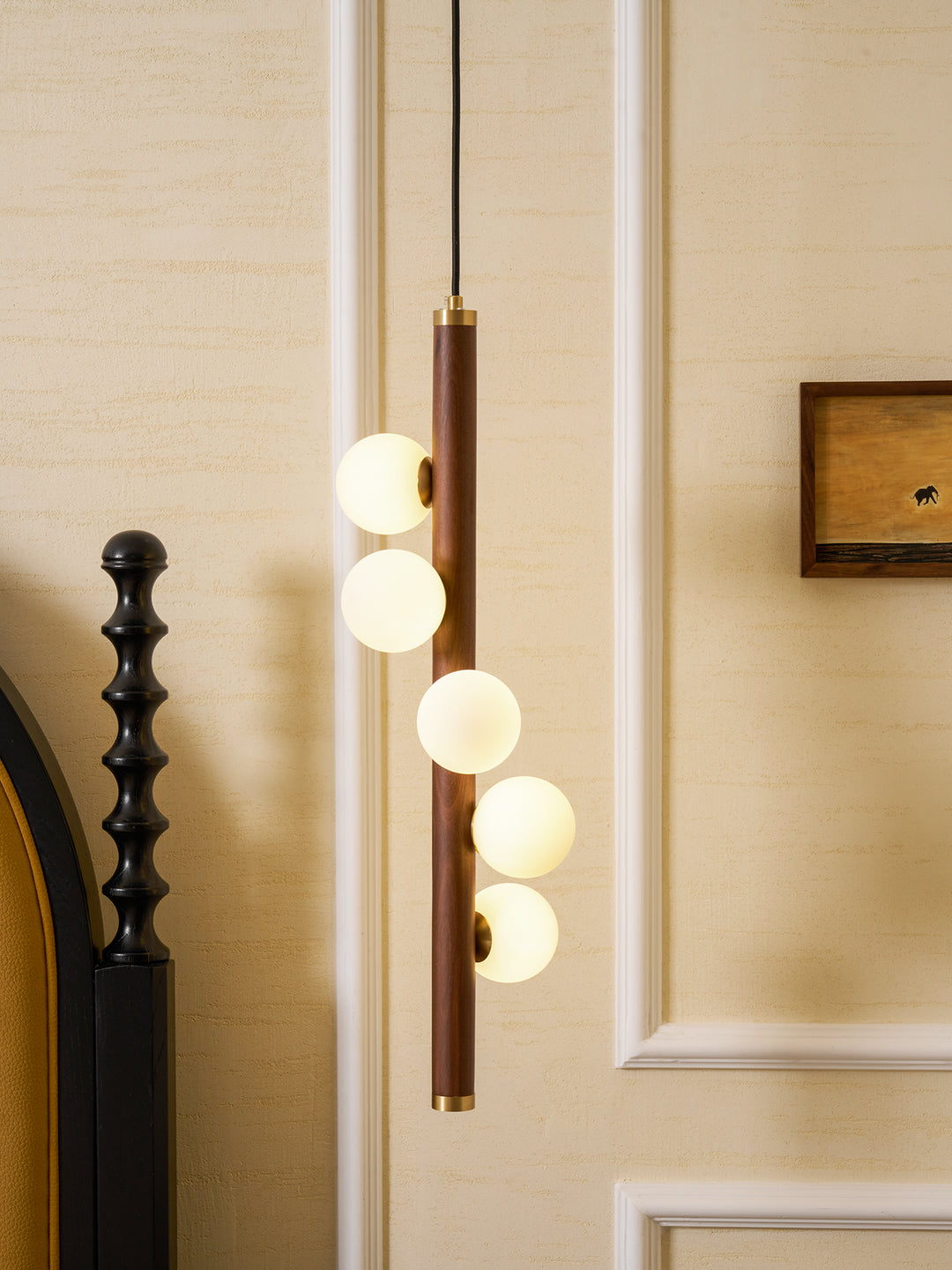 Vertical Orb Timber Pendant Lamp - Vakkerlight