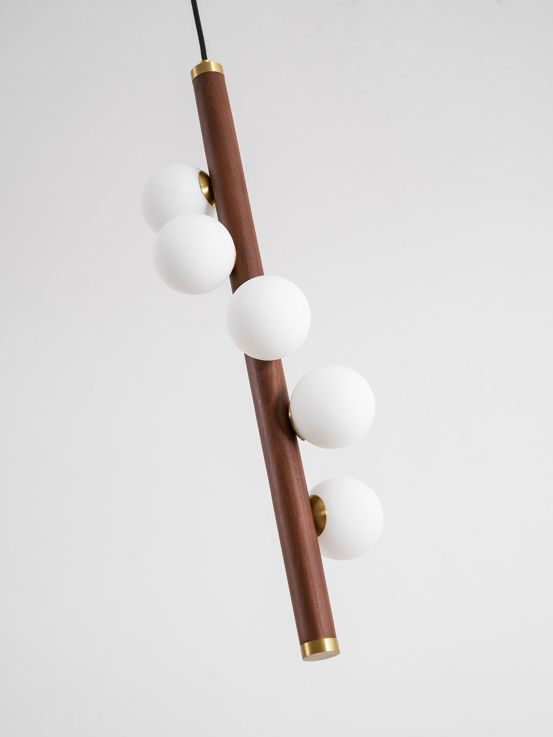 Vertical Orb Timber Pendant Lamp - Vakkerlight