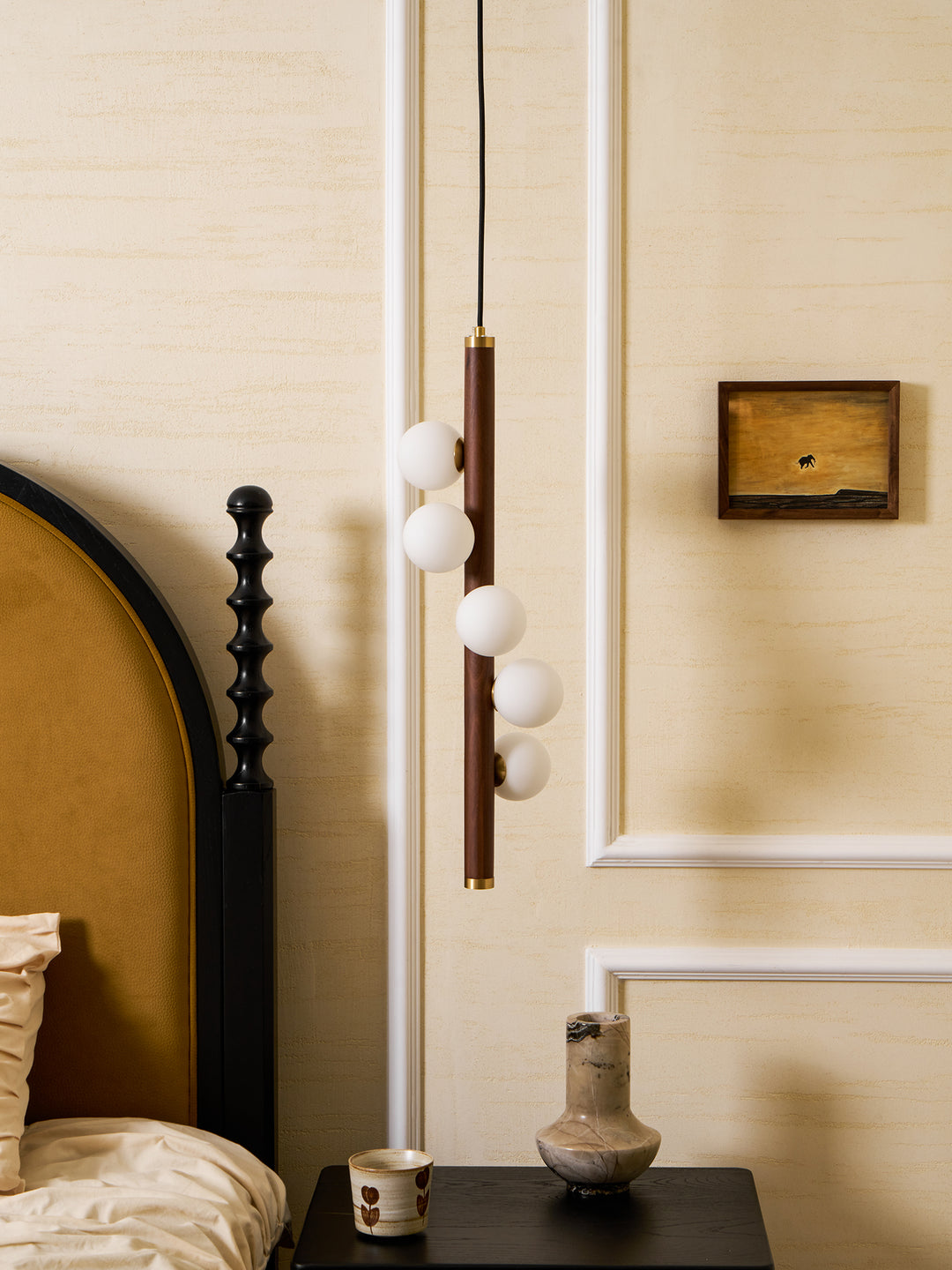 Vertical Orb Timber Pendant Lamp - Vakkerlight