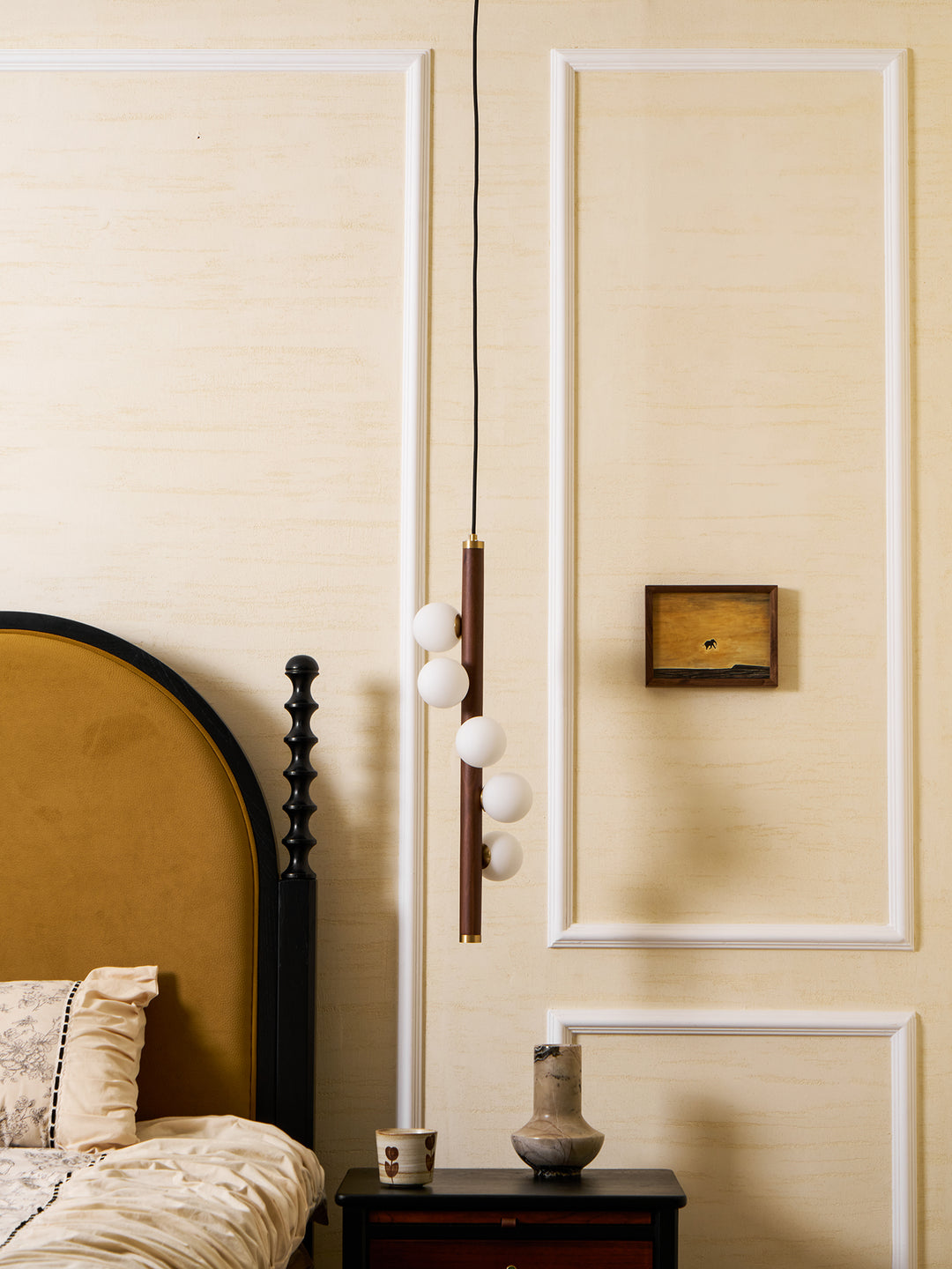 Vertical Orb Timber Pendant Lamp - Vakkerlight