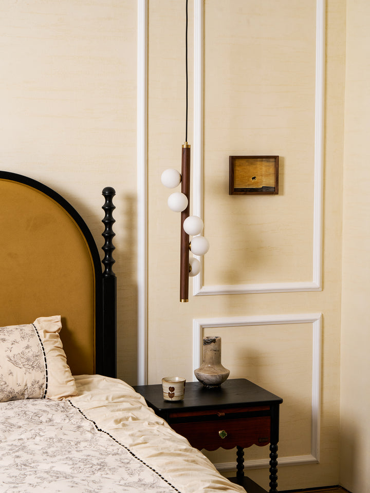 Vertical Orb Timber Pendant Lamp - Vakkerlight