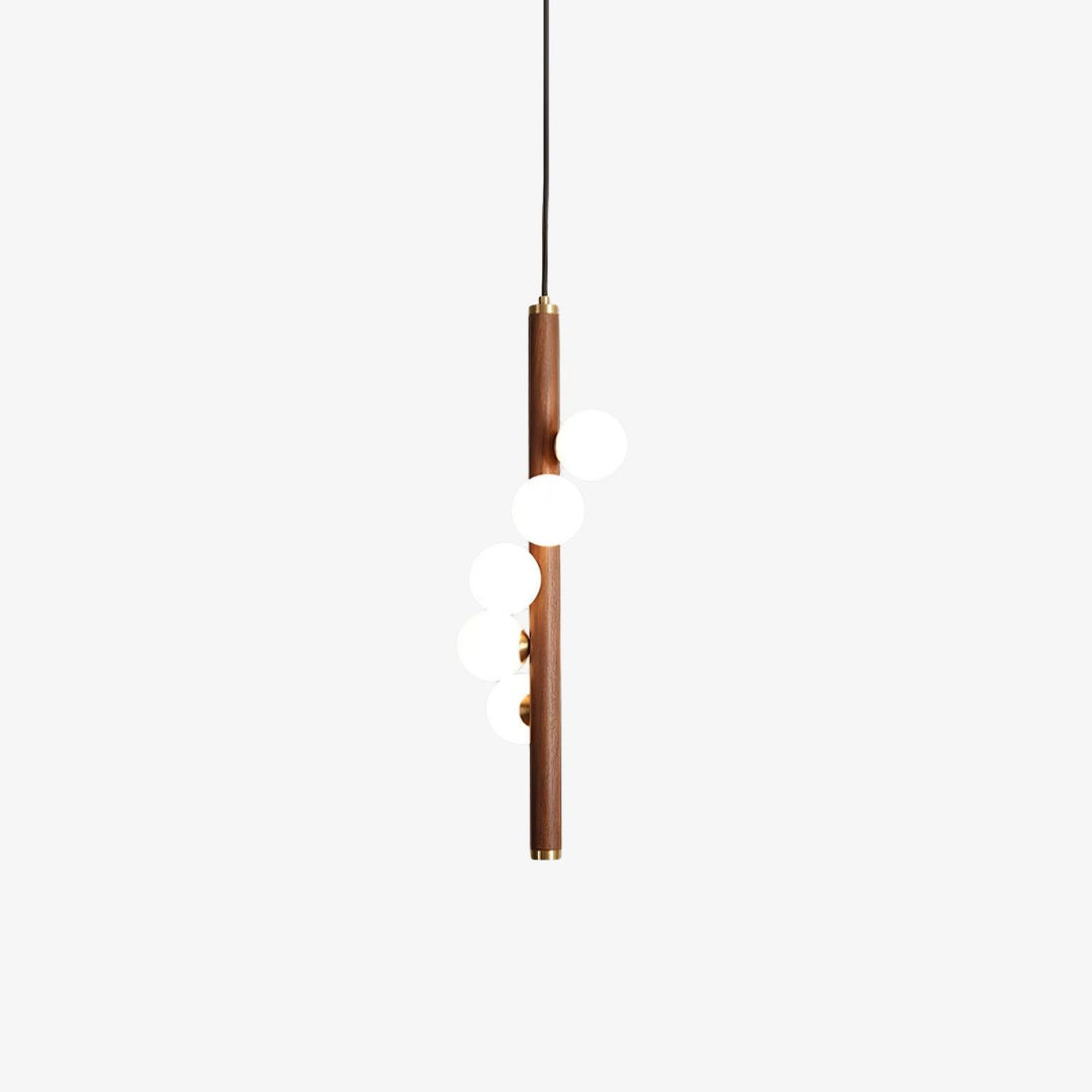 Vertical Orb Timber Pendant Lamp - Vakkerlight