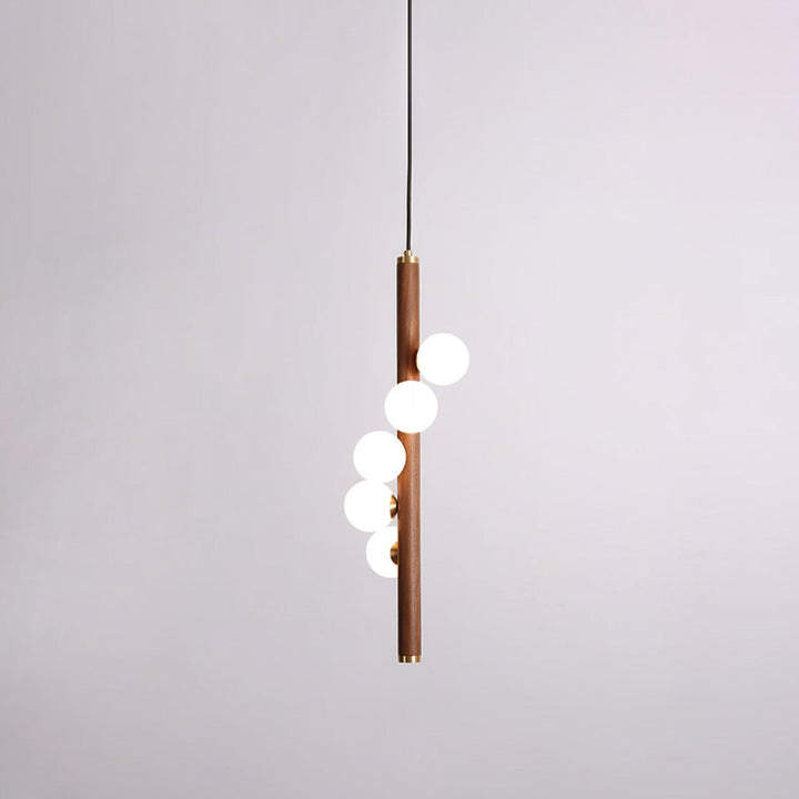 Vertical Orb Timber Pendant Lamp - Vakkerlight