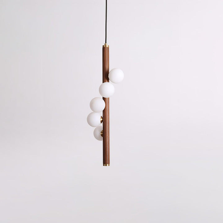 Vertical Orb Timber Pendant Lamp - Vakkerlight