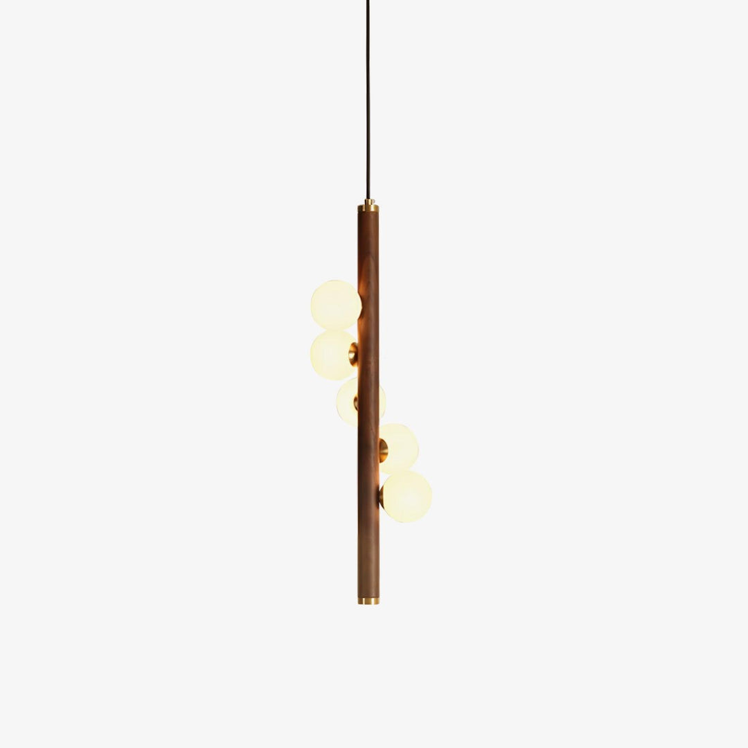 Vertical Orb Timber Pendant Lamp - Vakkerlight