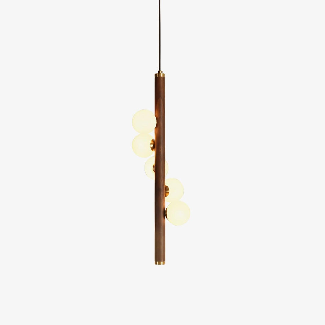 Vertical Orb Timber Pendant Lamp - Vakkerlight