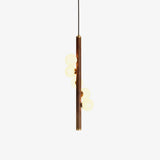Lámpara Colgante Vertical Orb Timber