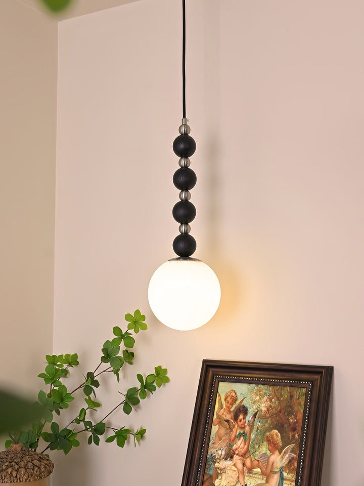 Vertical Walnut Balls Pendant Lamp - Vakkerlight