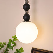 Vertical Walnut Balls Pendant Lamp