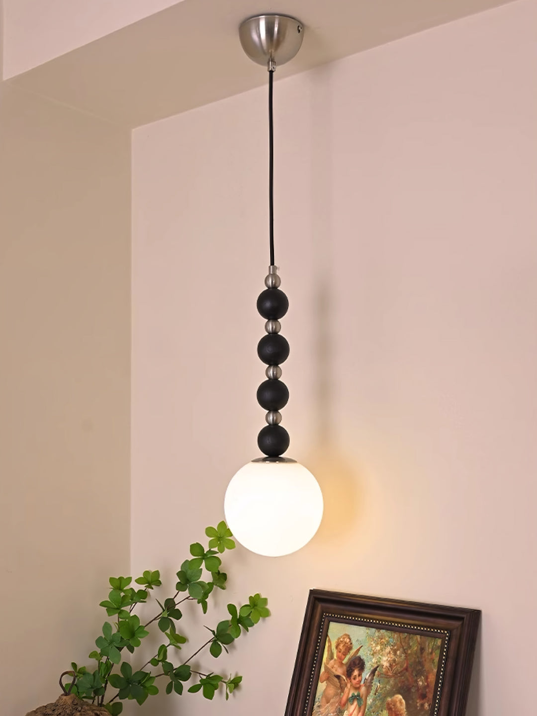 Vertical Walnut Balls Pendant Lamp - Vakkerlight