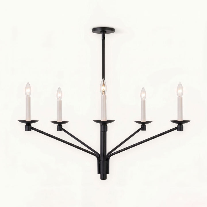 Vesper Brass Candlestick Chandelier - Vakkerlight