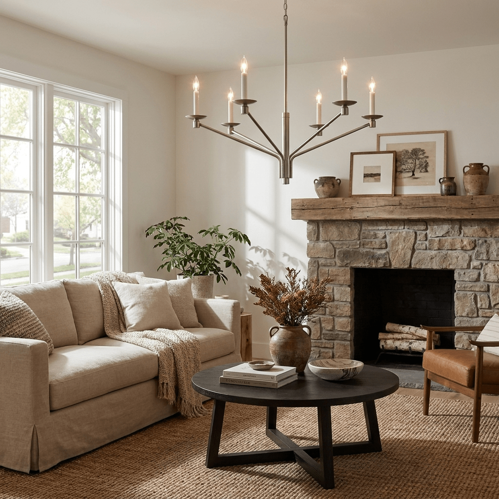 Vesper Brass Candlestick Chandelier - Vakkerlight