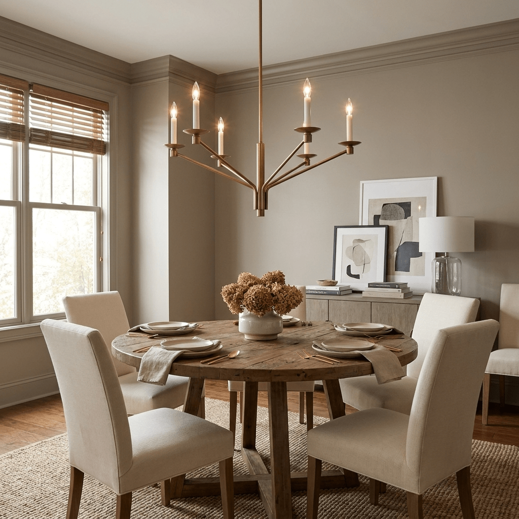 Vesper Brass Candlestick Chandelier - Vakkerlight