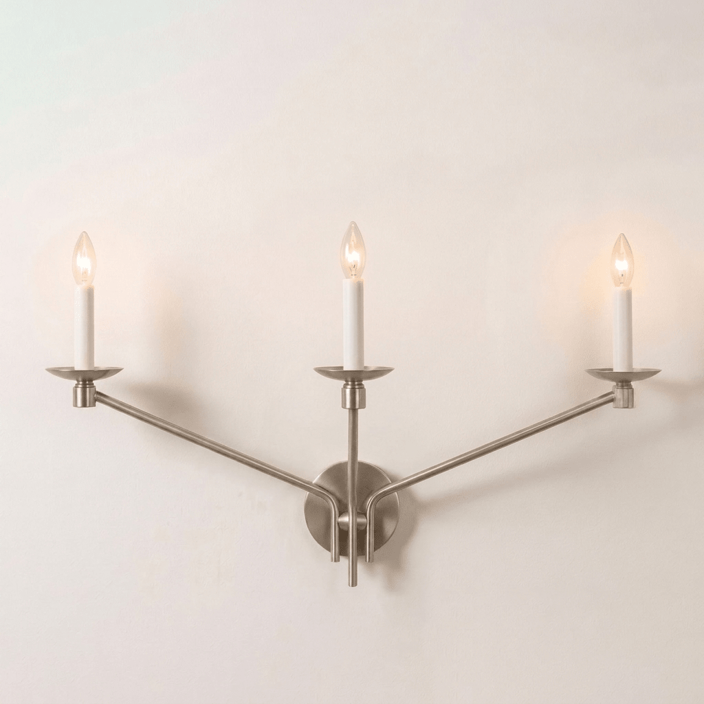 Vesper Brass Candlestick Sconce