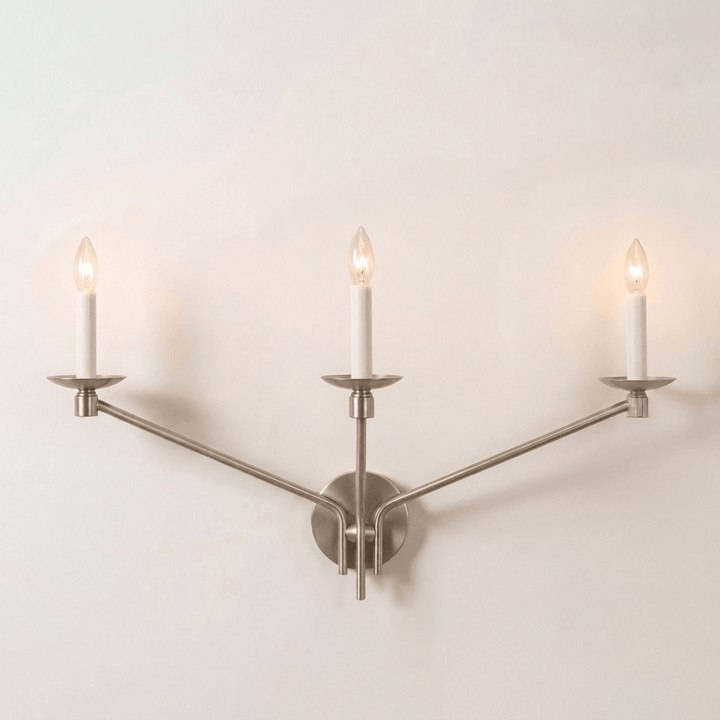 Vesper Brass Candlestick Sconce