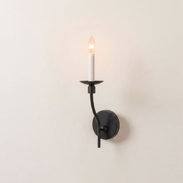 Vesper Brass Candlestick Sconce