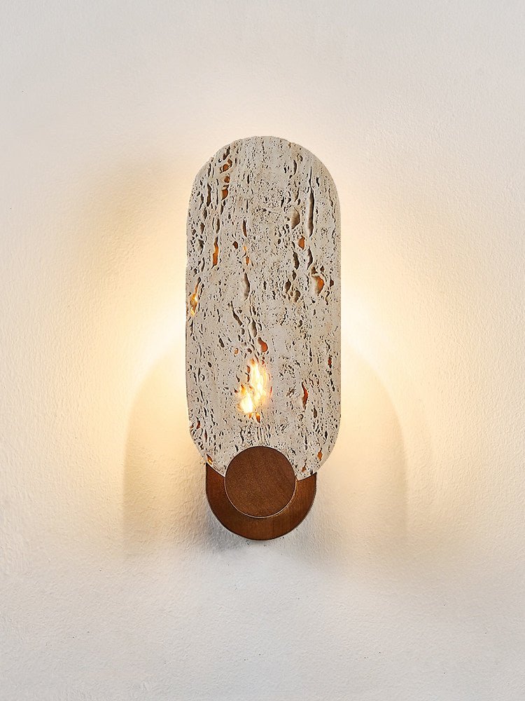Vesper Travertine Wall Light