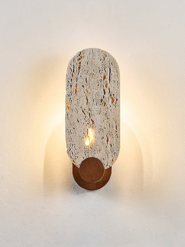 Vesper Travertine Wall Light