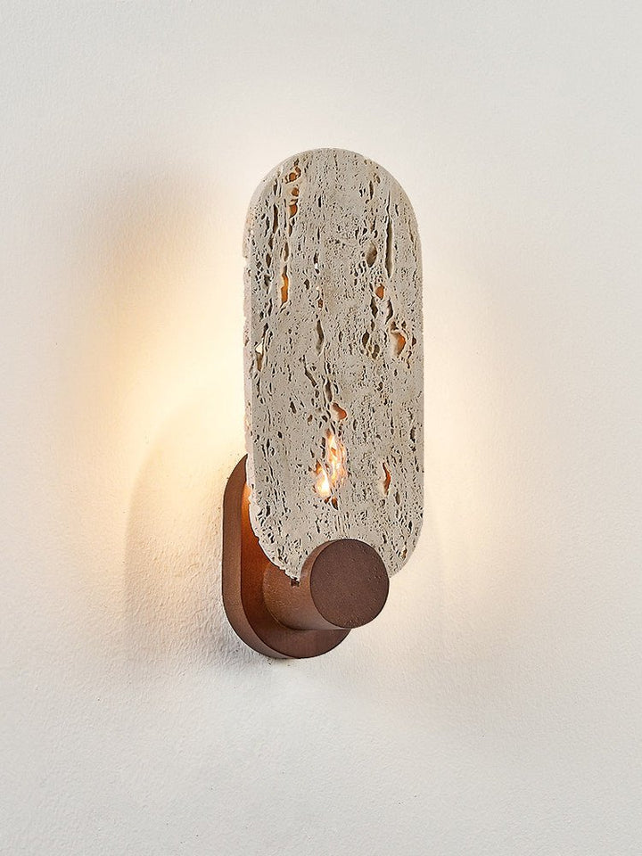 Vesper Travertine Wall Light