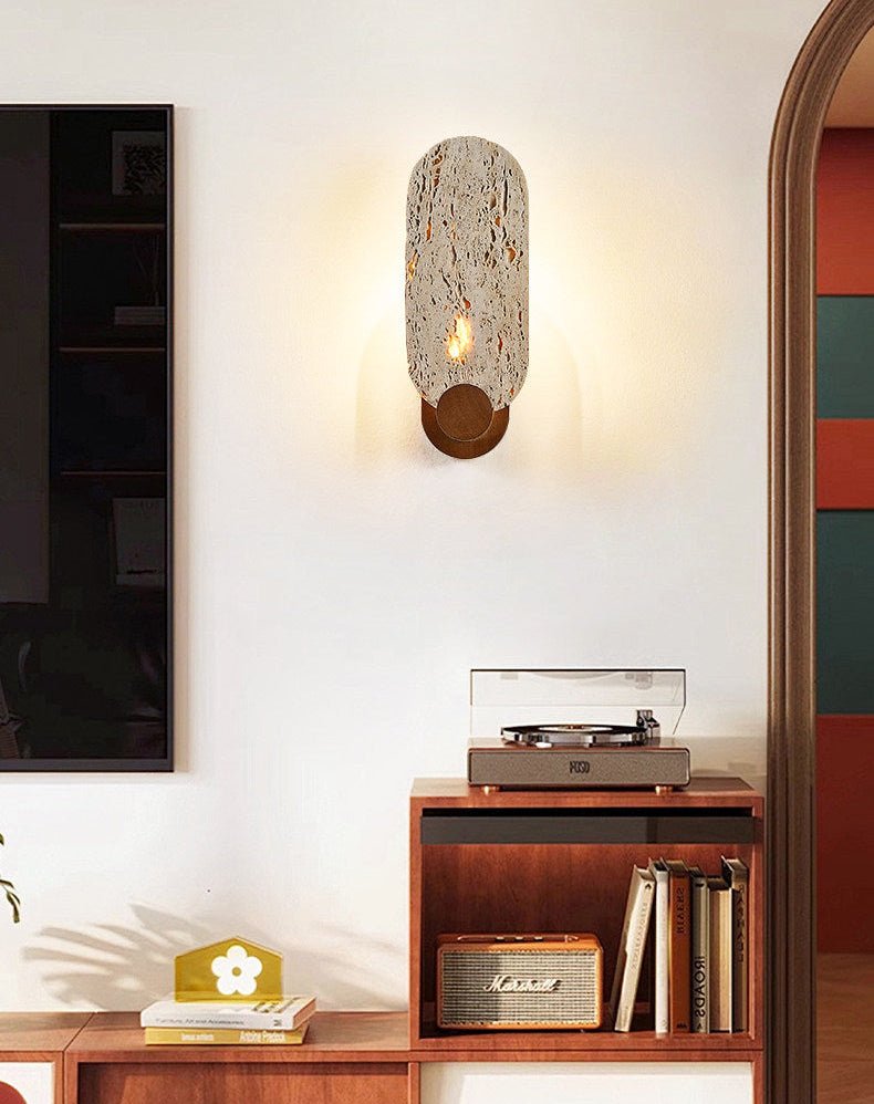 Vesper Travertine Wall Light