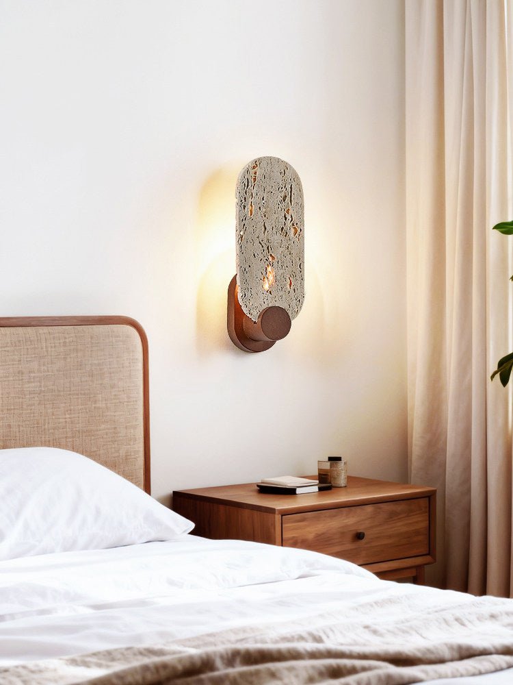 Vesper Travertine Wall Light