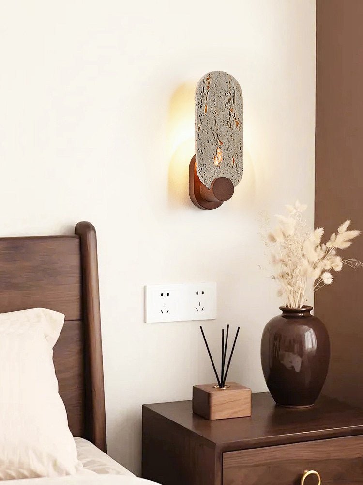 Vesper Travertine Wall Light