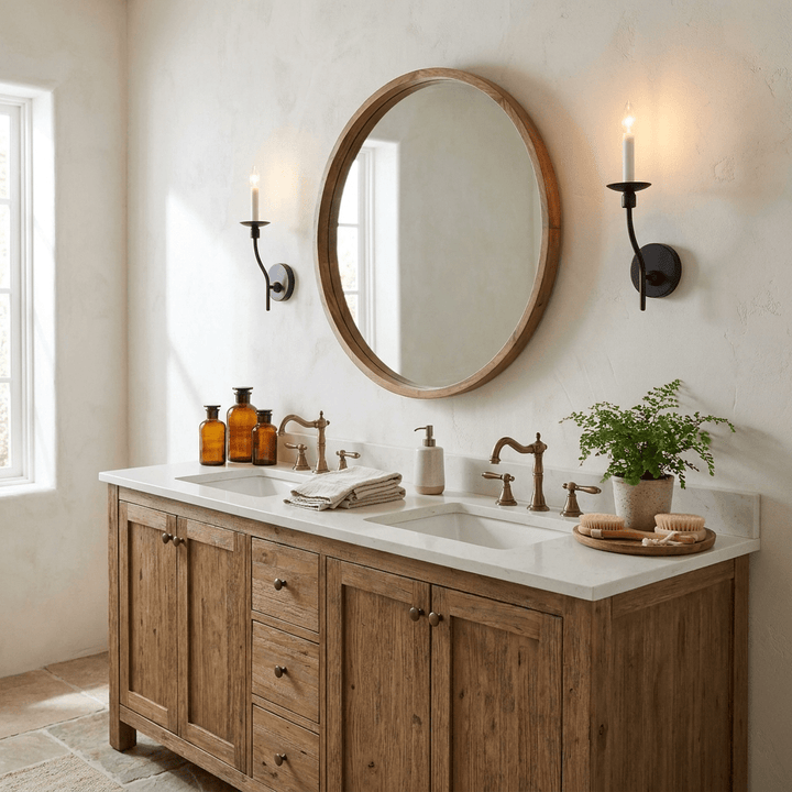 Vesper Brass Candlestick Sconce