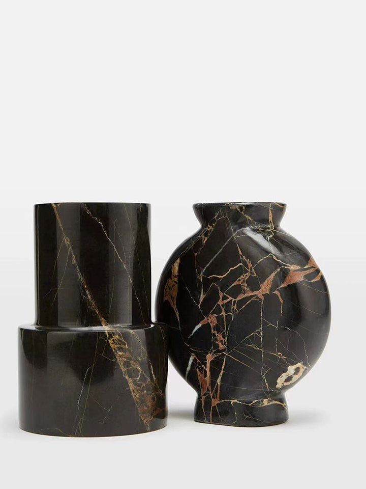 Vetra Noir Marble Vase - Vakkerlight