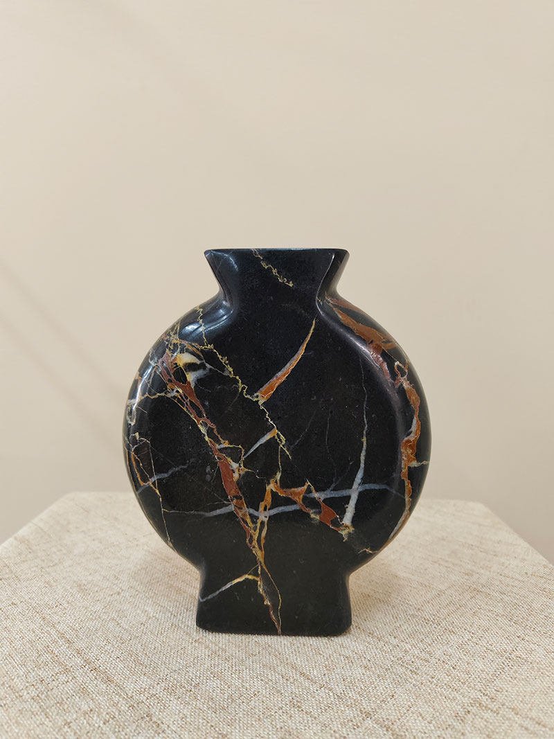 Vetra Noir Marble Vase - Vakkerlight