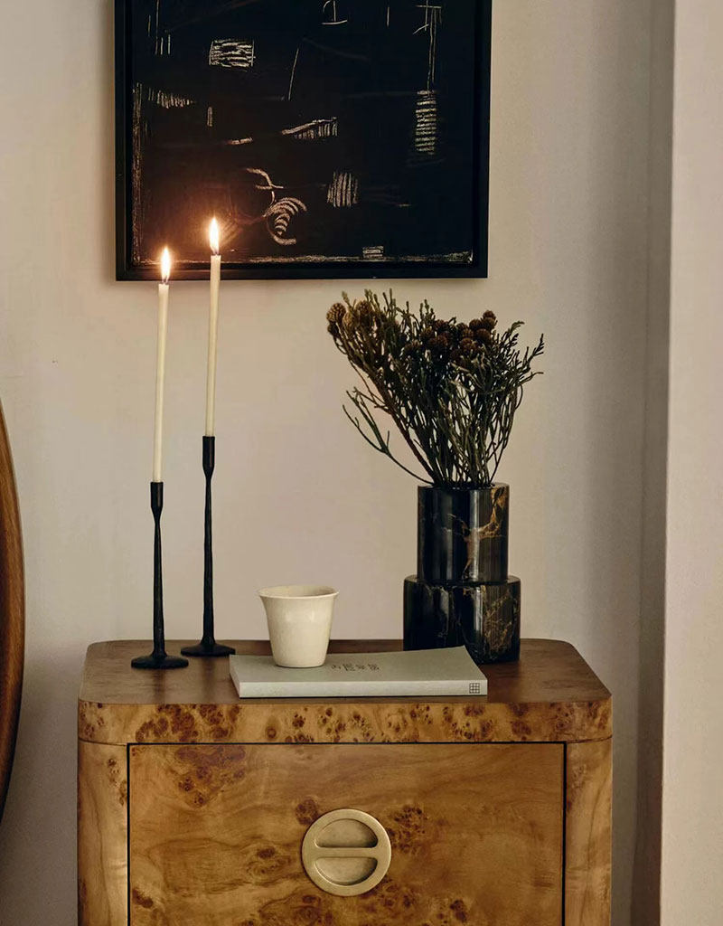 Vetra Noir Marble Vase - Vakkerlight