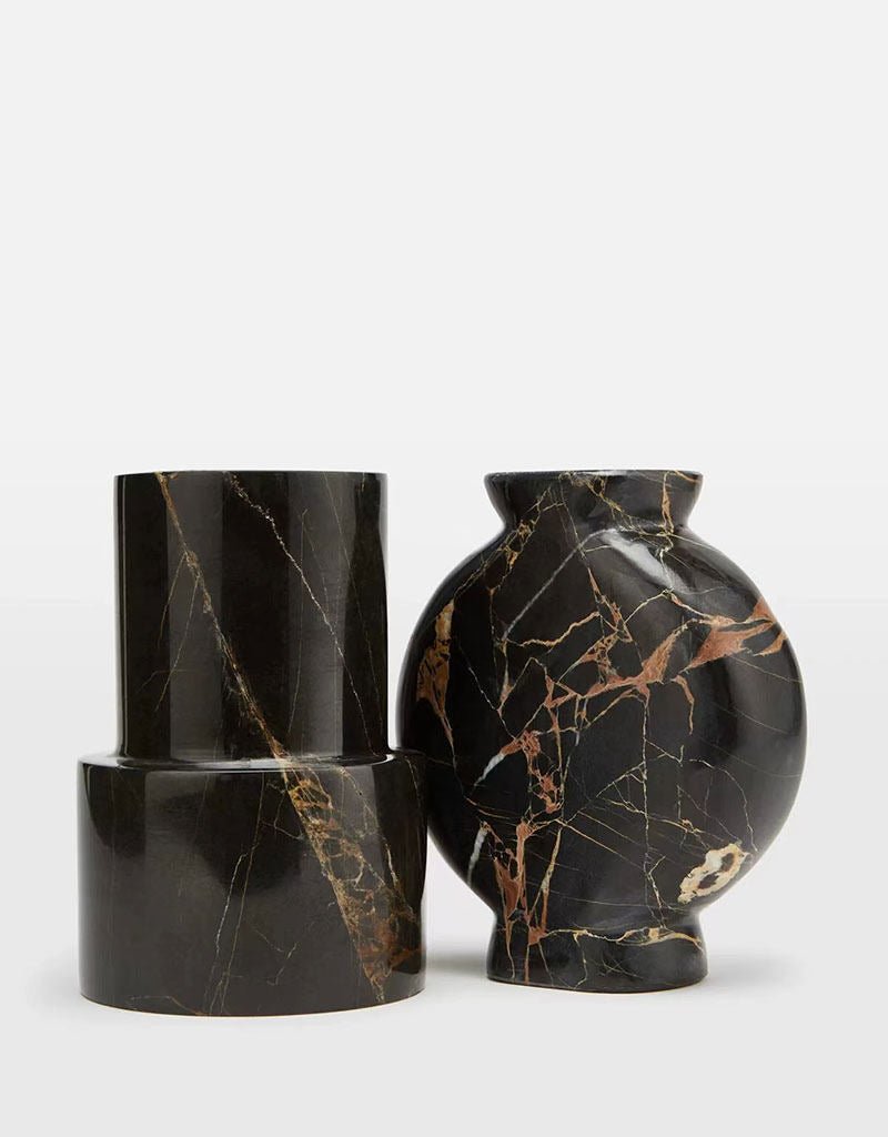 Vetra Noir Marble Vase - Vakkerlight