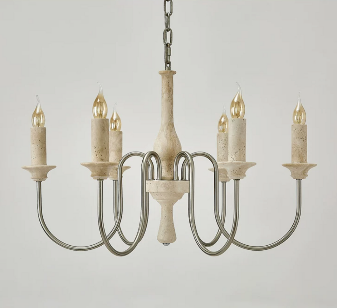 Veyrane Travertine Chandelier