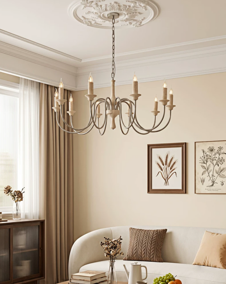 Veyrane Travertine Chandelier