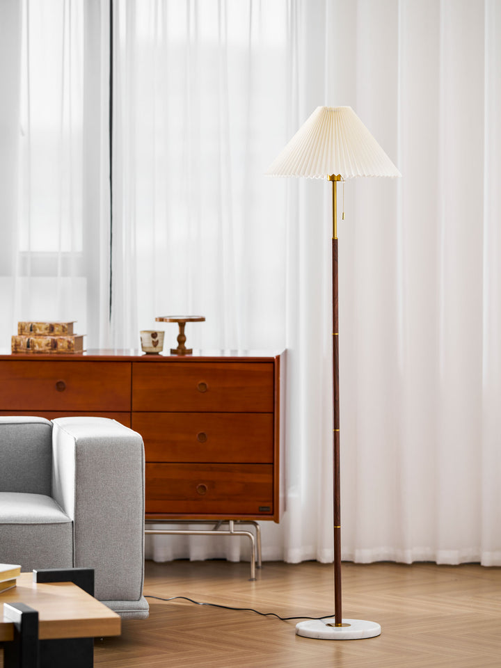 Vintage Pleated Floor Lamp - Vakkerlight