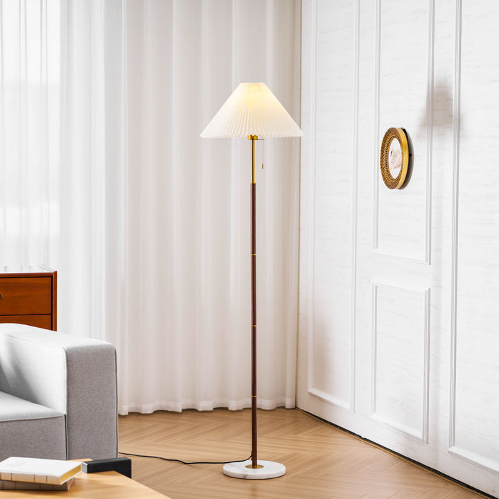 Vintage Pleated Floor Lamp - Vakkerlight