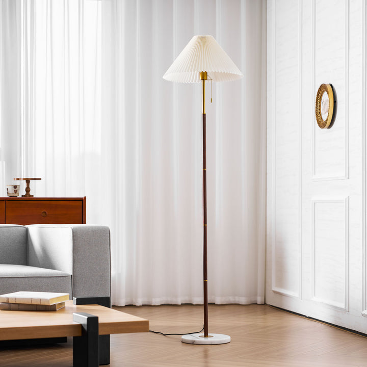 Vintage Pleated Floor Lamp - Vakkerlight