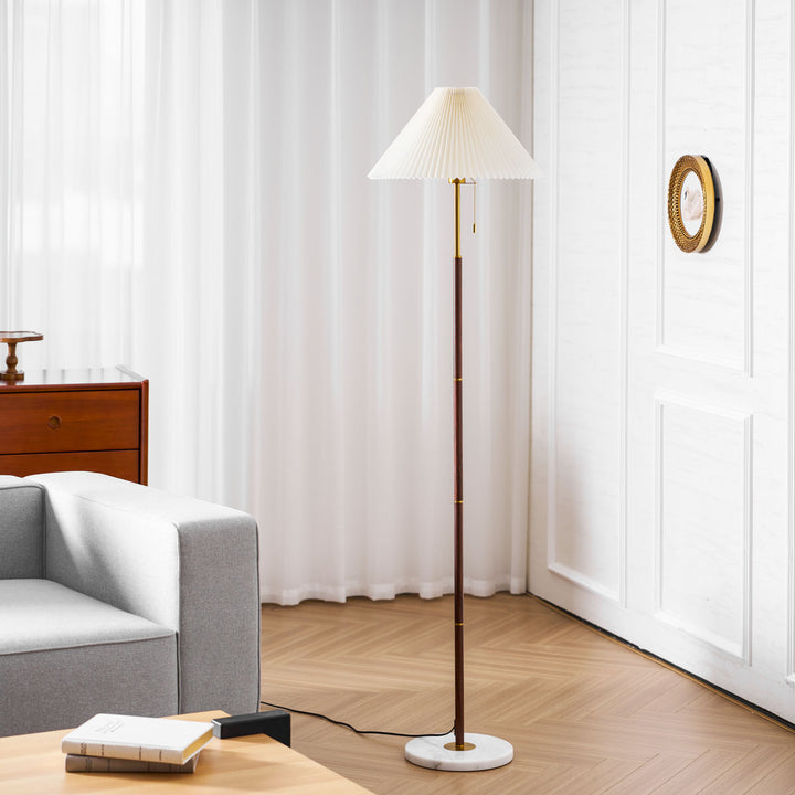 Vintage Pleated Floor Lamp - Vakkerlight