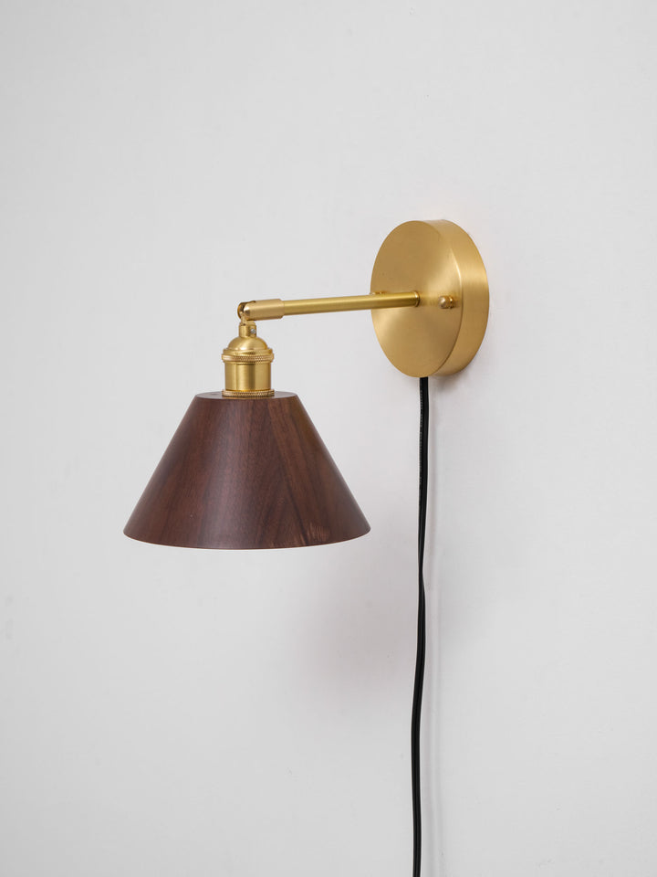 Vintage Wood Plug - in Wall Lamp - Vakkerlight