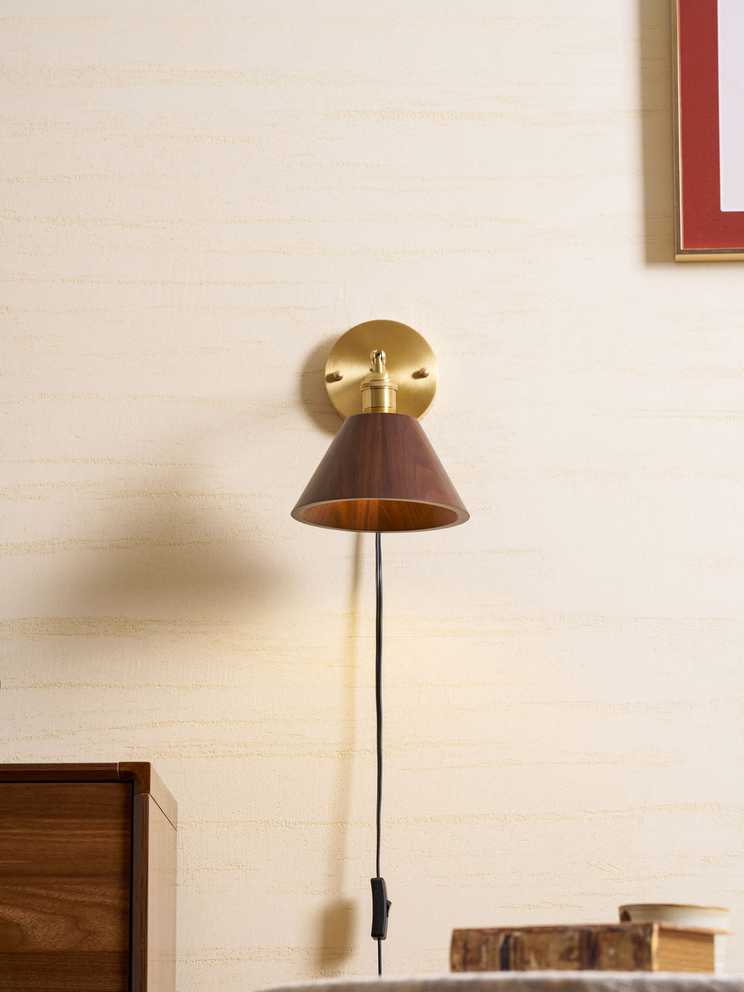 Vintage Wood Plug - in Wall Lamp - Vakkerlight