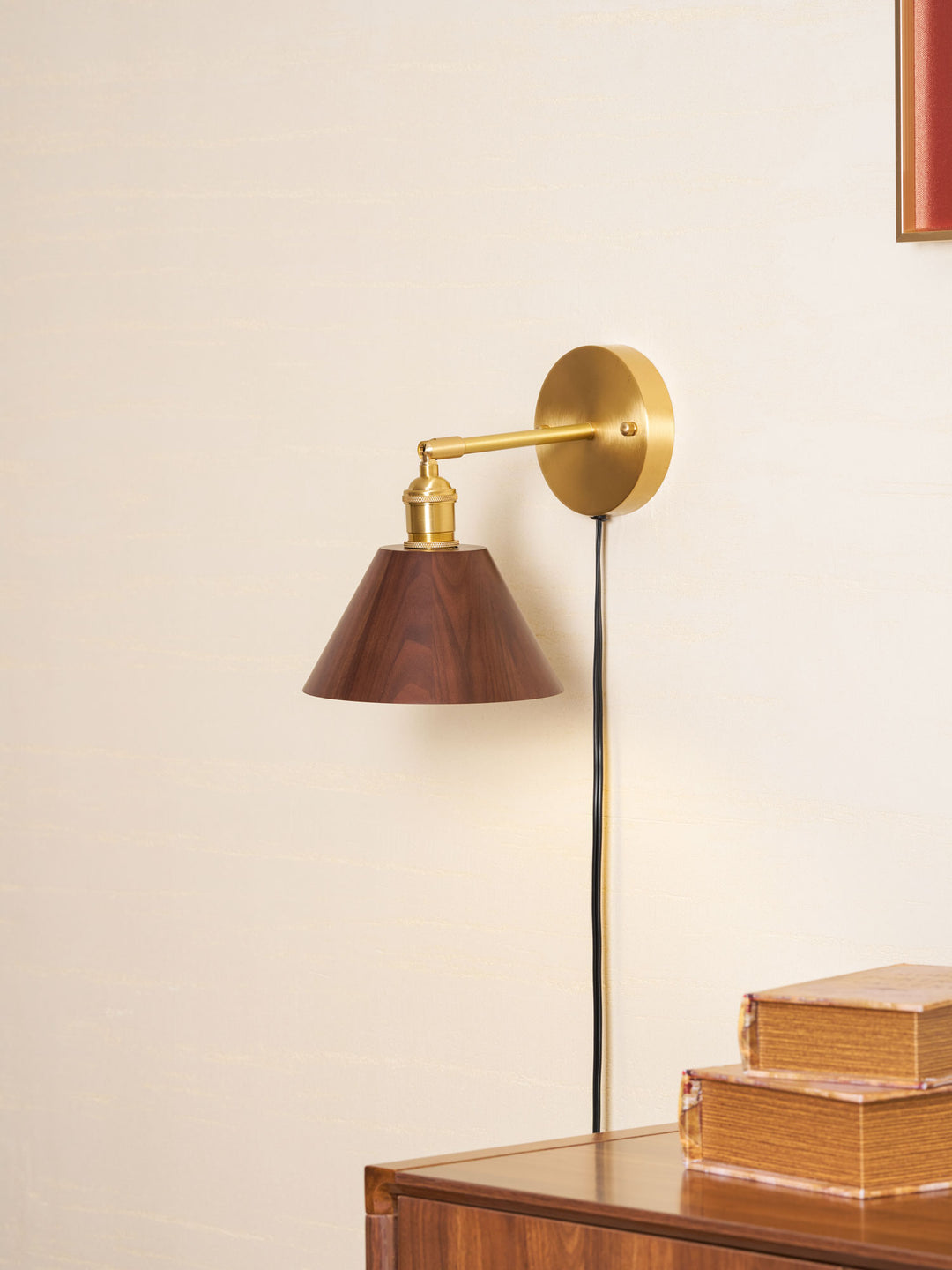 Vintage Wood Plug - in Wall Lamp - Vakkerlight