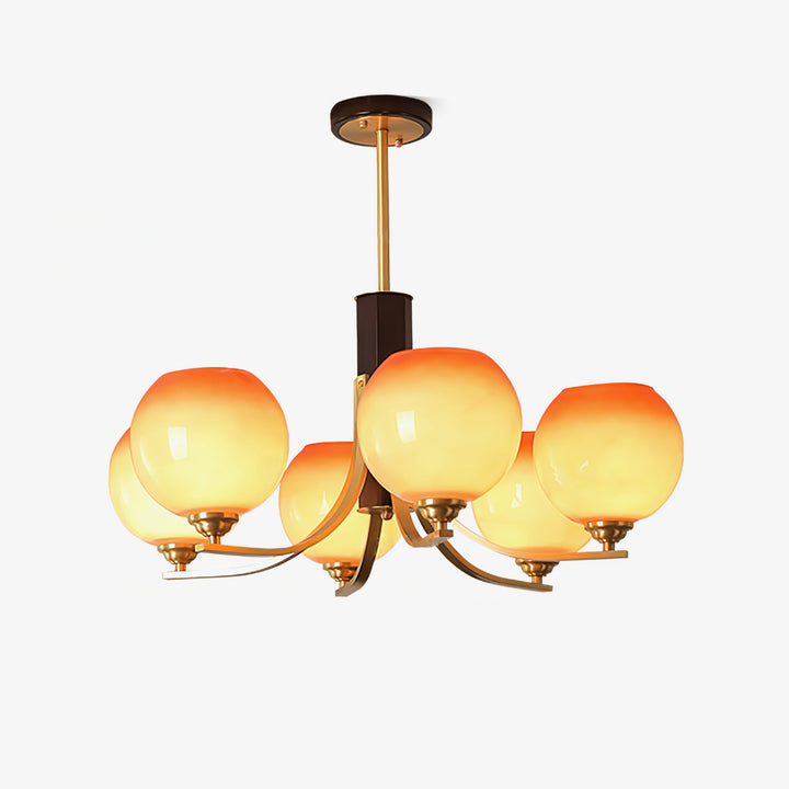 Vintage Caramel Globe Chandelier - Vakkerlight