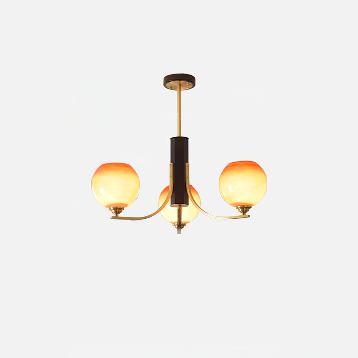 Vintage Caramel Globe Chandelier - Vakkerlight