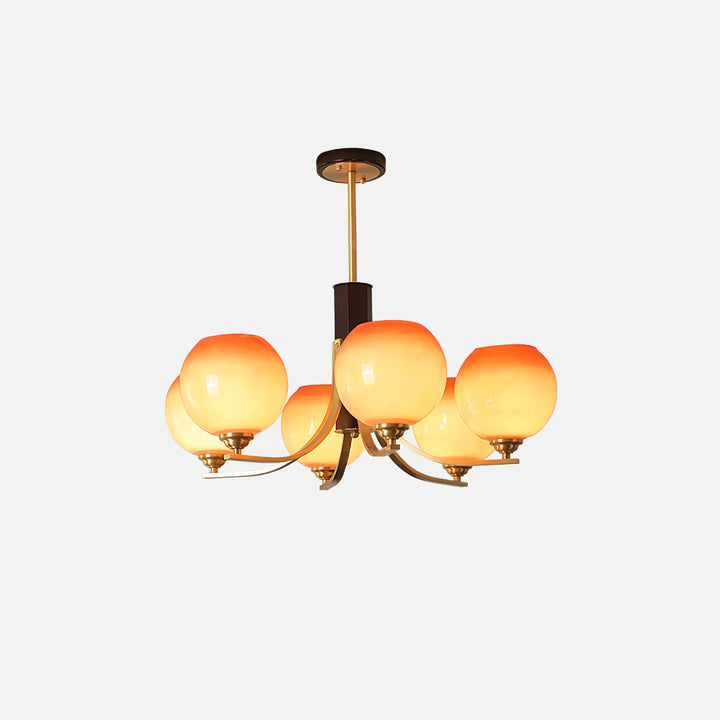 Vintage Caramel Globe Chandelier - Vakkerlight