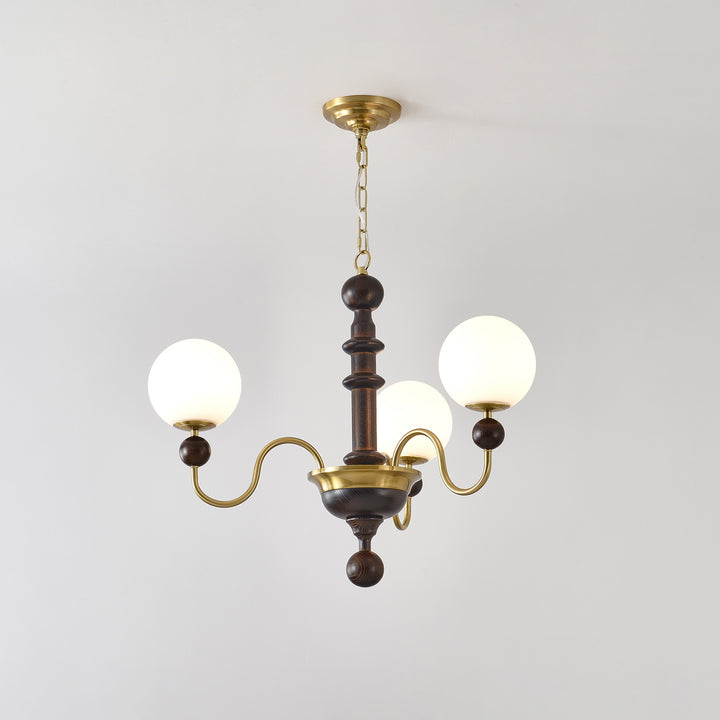 Vintage Curved Sphere Chandelier - Vakkerlight