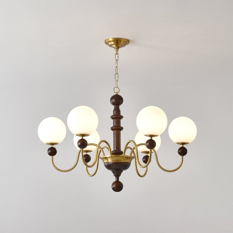 Vintage Curved Sphere Chandelier - Vakkerlight