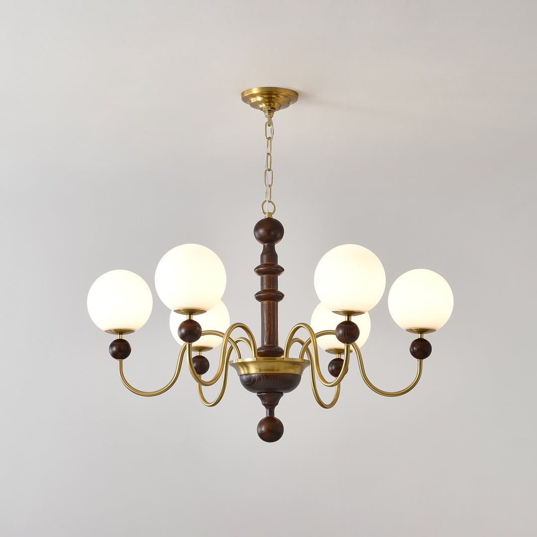 Vintage Curved Sphere Chandelier - Vakkerlight