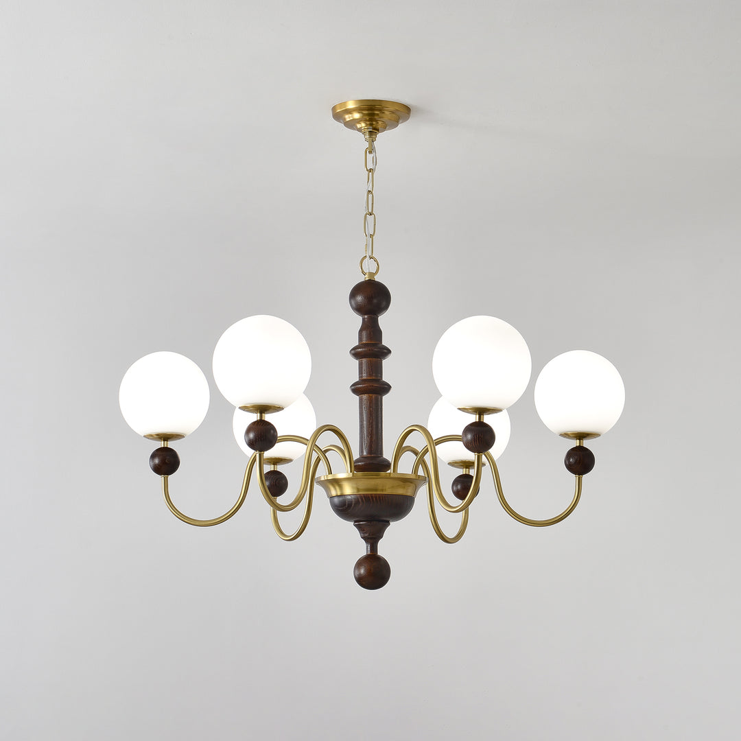 Vintage Curved Sphere Chandelier - Vakkerlight