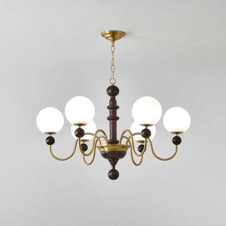 Vintage Curved Sphere Chandelier - Vakkerlight