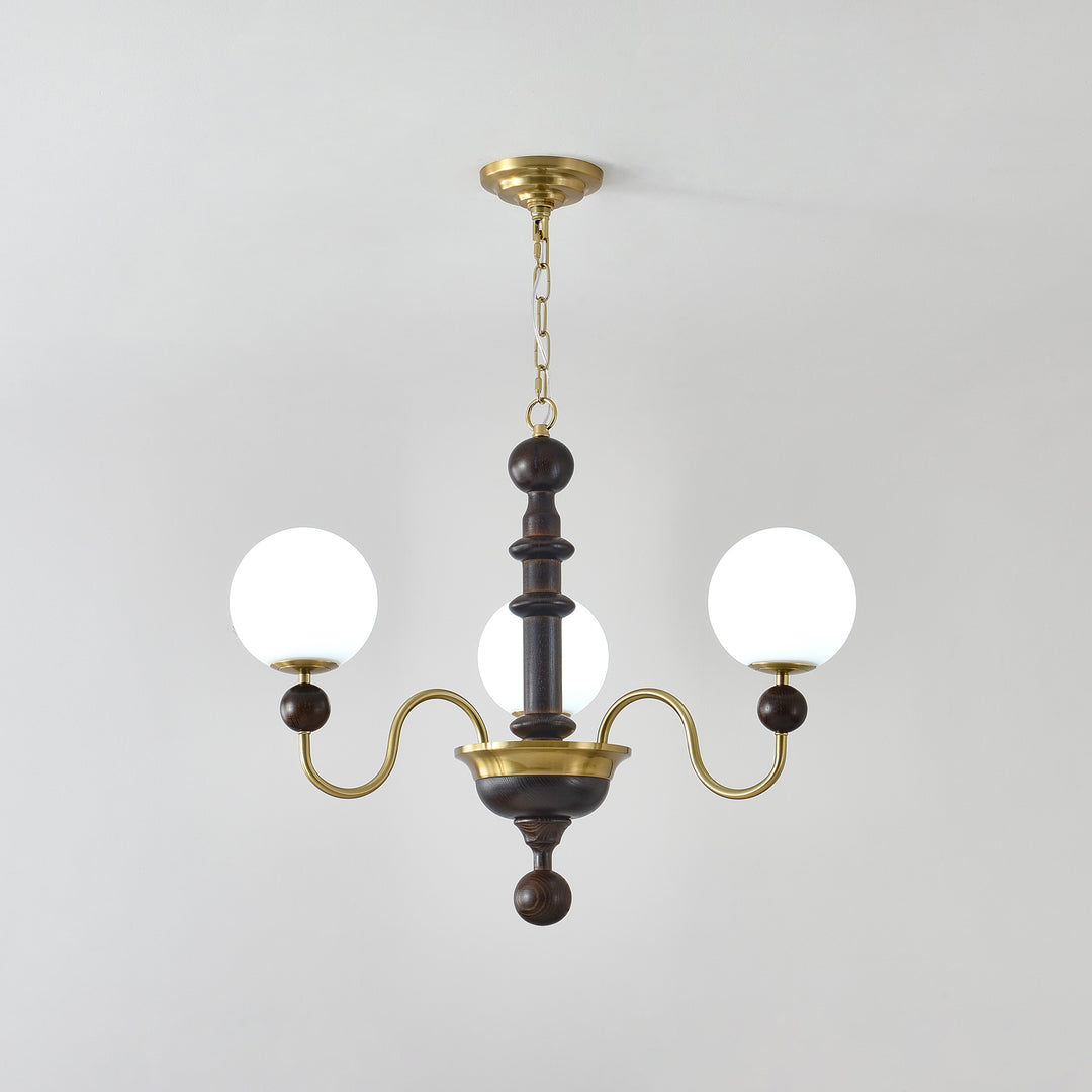 Vintage Curved Sphere Chandelier - Vakkerlight